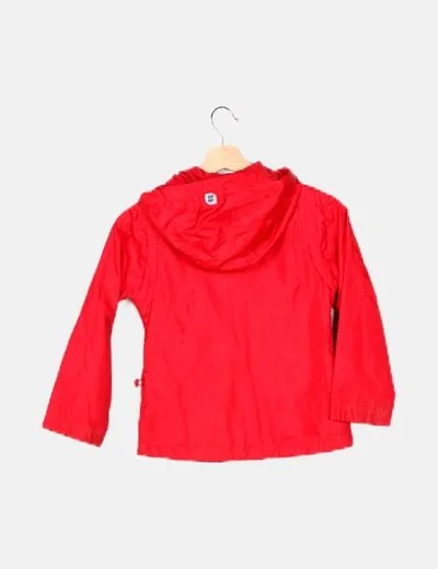 Children Abrigo rojo impermeable