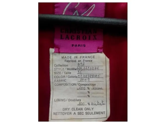 Christian Lacroix Chaquetas Roja 