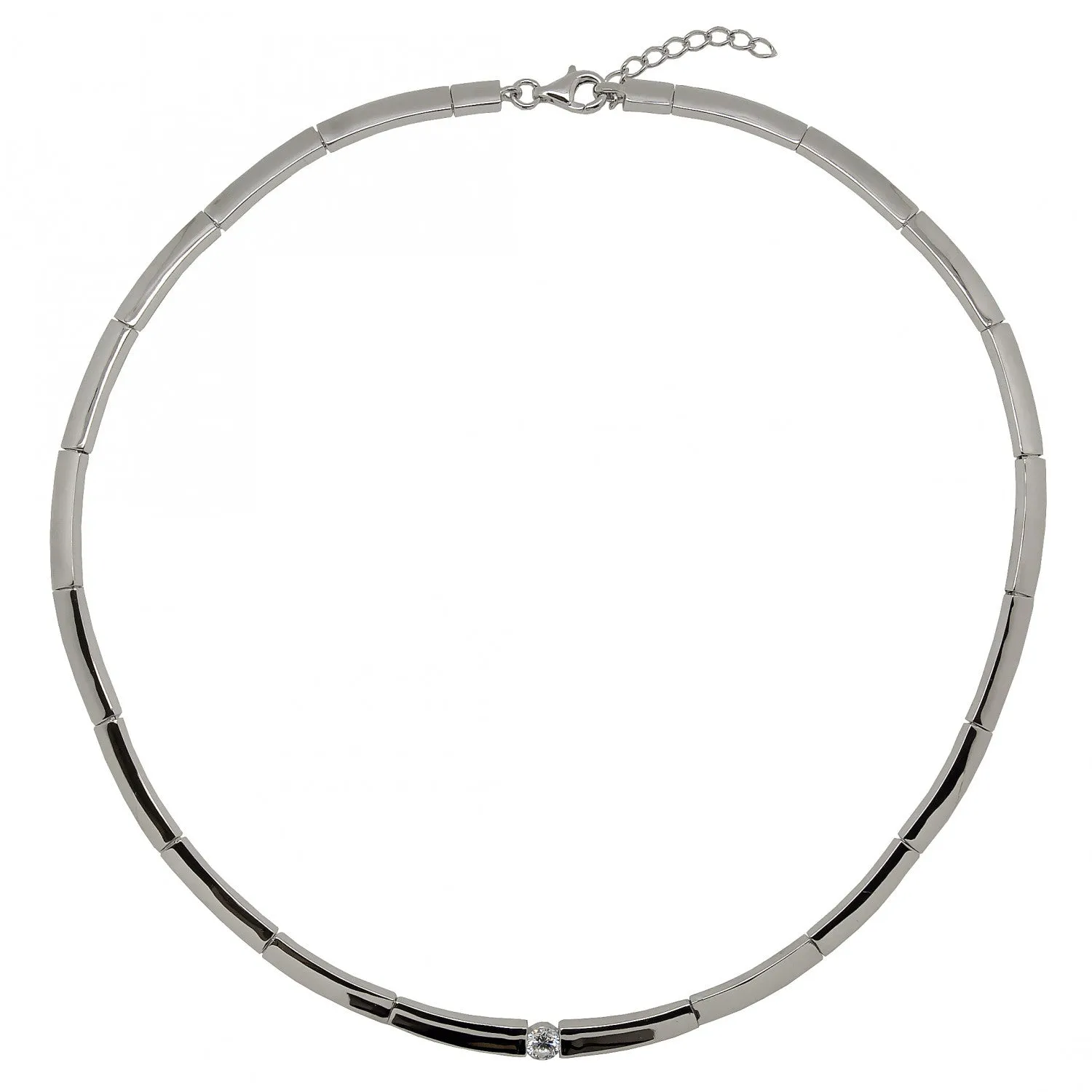 Collares fiesta diseo clásico con circonita central