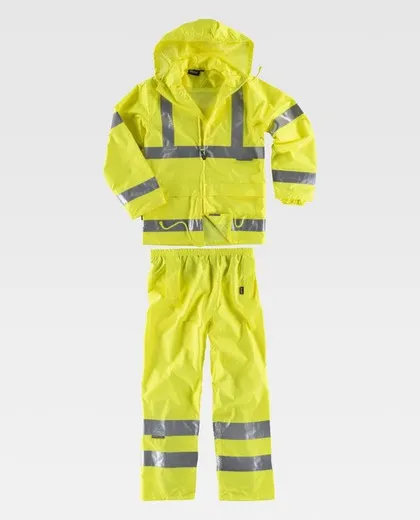 Conjunto de alta visibilidad de pantalón Amarillo