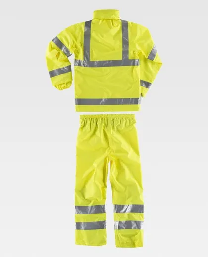 Conjunto de alta visibilidad de pantalón Amarillo