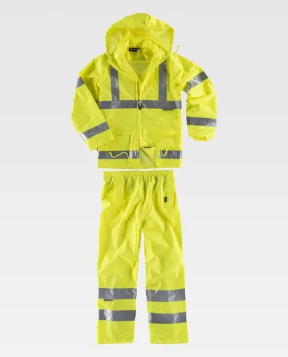 Conjunto de alta visibilidad de pantalón Amarillo