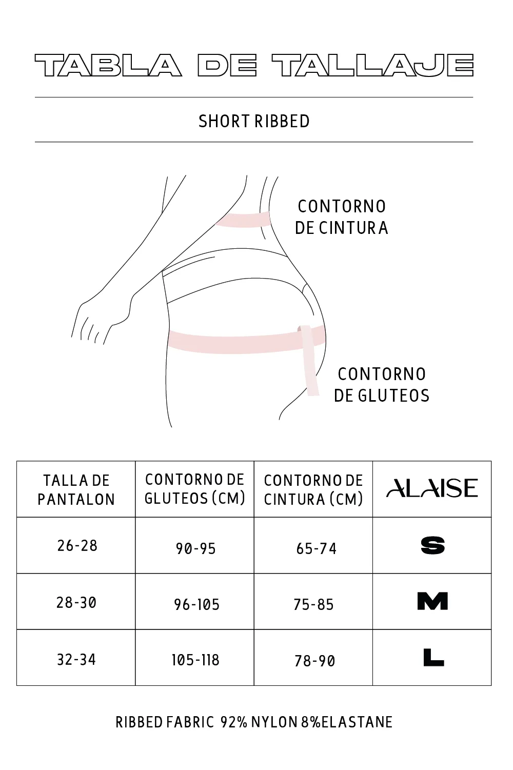 Conjunto Short Ribbed Perla