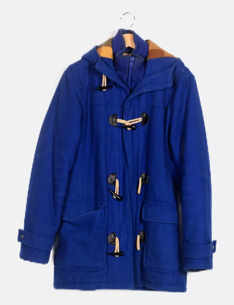 CONTEMPORANY Abrigo azul paño
