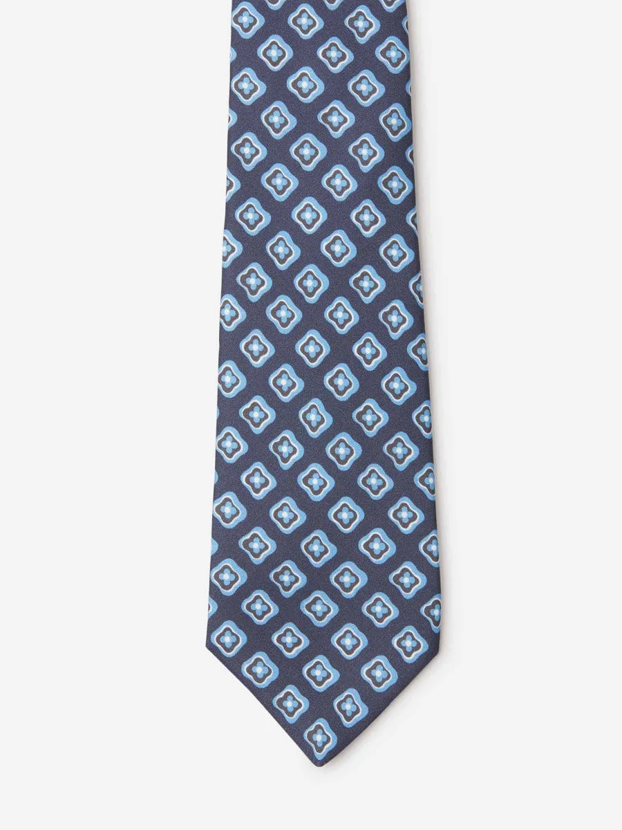 Corbata Motivo Geométrico Seda
