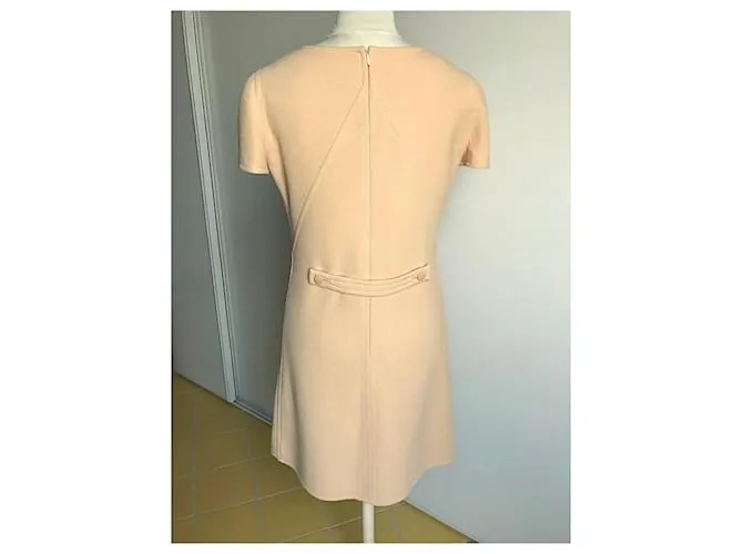 Courreges Modelo de vestido Courrèges 100 Beige Camello 