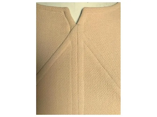 Courreges Modelo de vestido Courrèges 100 Beige Camello 