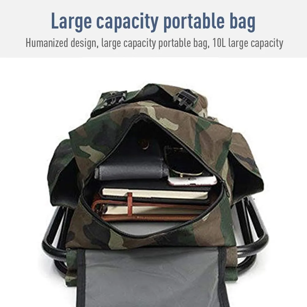 Creperture Taburetes de Camping Plegables para Exteriores  Silla de Camping Portátil de Tela Oxford con Mochila Carga Máxima de 
