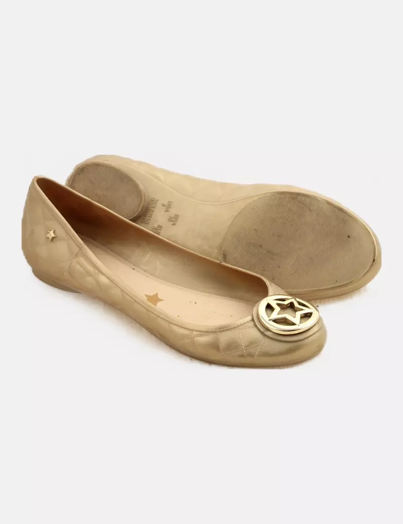 Cubanas Bailarina beige abalorio