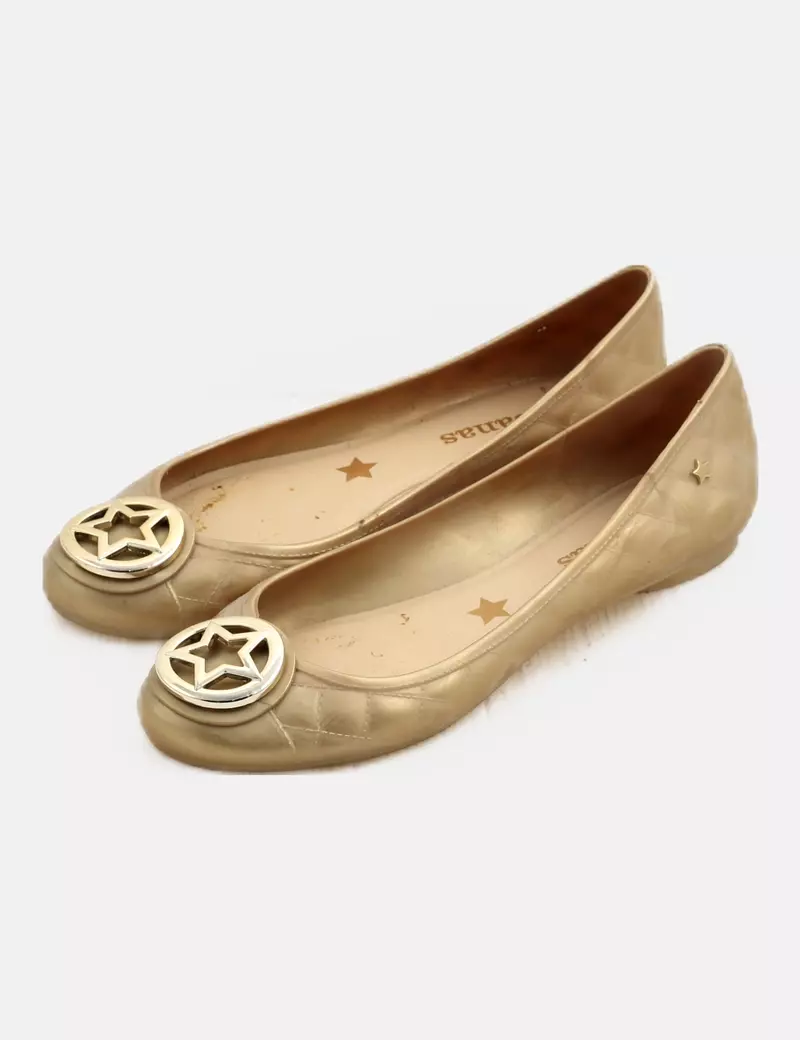 Cubanas Bailarina beige abalorio