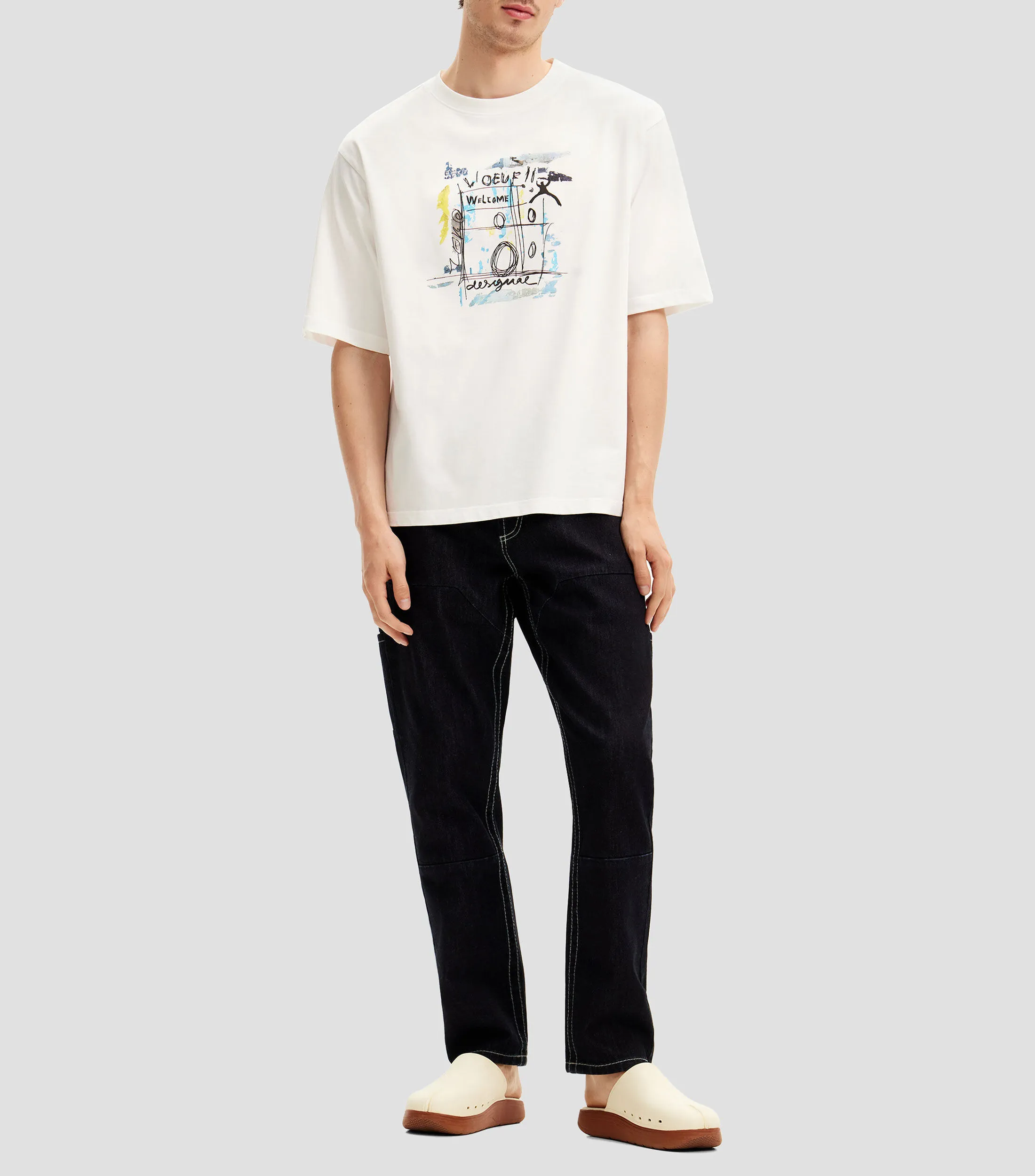 Desigual Playera Kai de manga corta Hombre