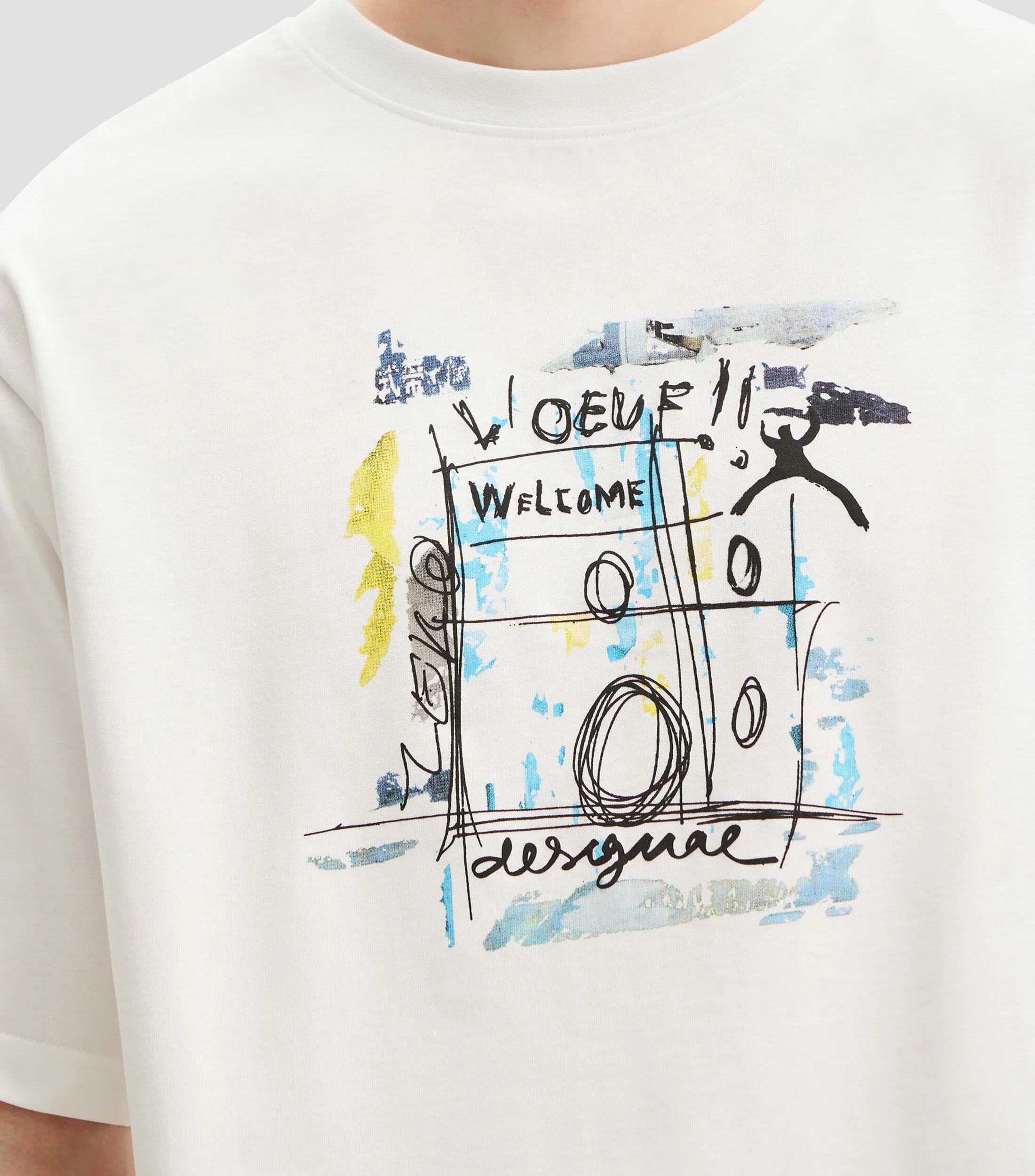 Desigual Playera Kai de manga corta Hombre