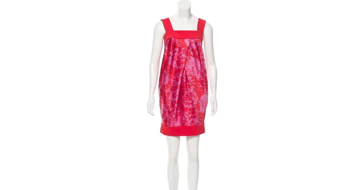 Diane Von Furstenberg Vestido sin mangas payne Rosa Fucsia 