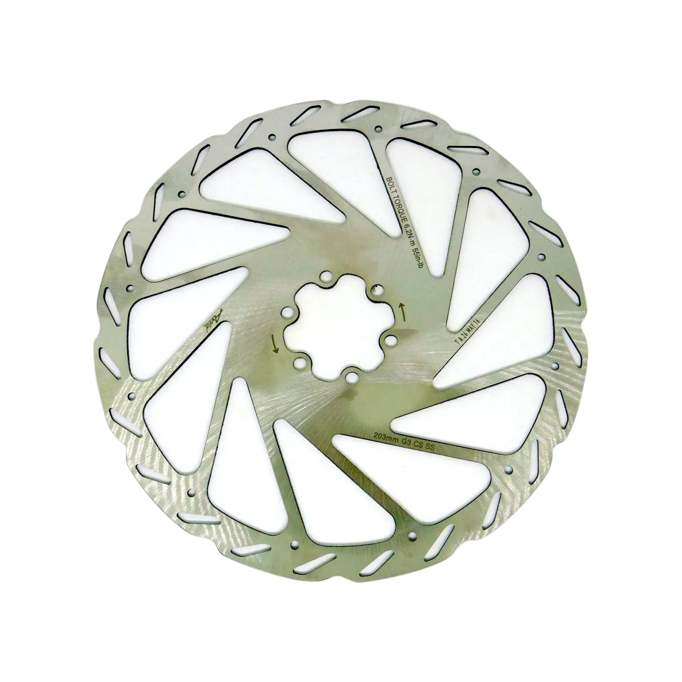 Disco Rotor para Freno SRAM G3 CleanSweep 203mm. 6 tornillos Negro 00.5015.549.030