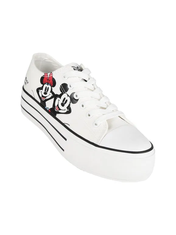 Disney Minnie y Mickey Mouse  Deportivas bajas de mujer con plataforma