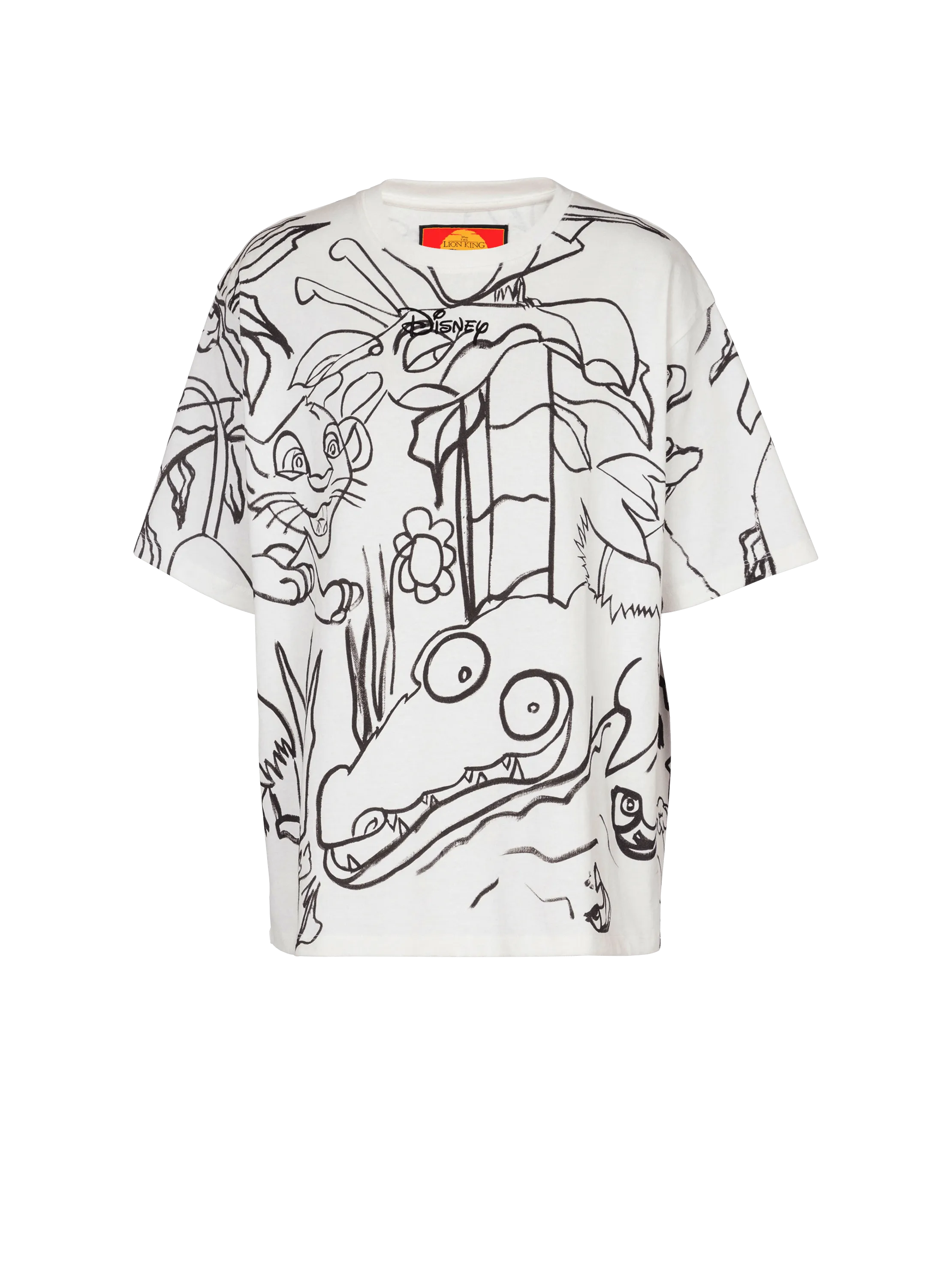 DISNEY X BALMAIN: EL REY LE&OACUTE;N  CAMISETA HOLGADA CON ESTAMPADO DE ENFANT PR&EACUTE;COCE