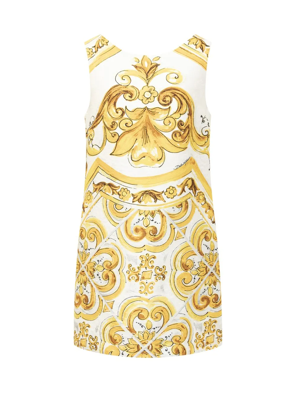 DOLCE & GABBANA Maiolica Brocade Dress