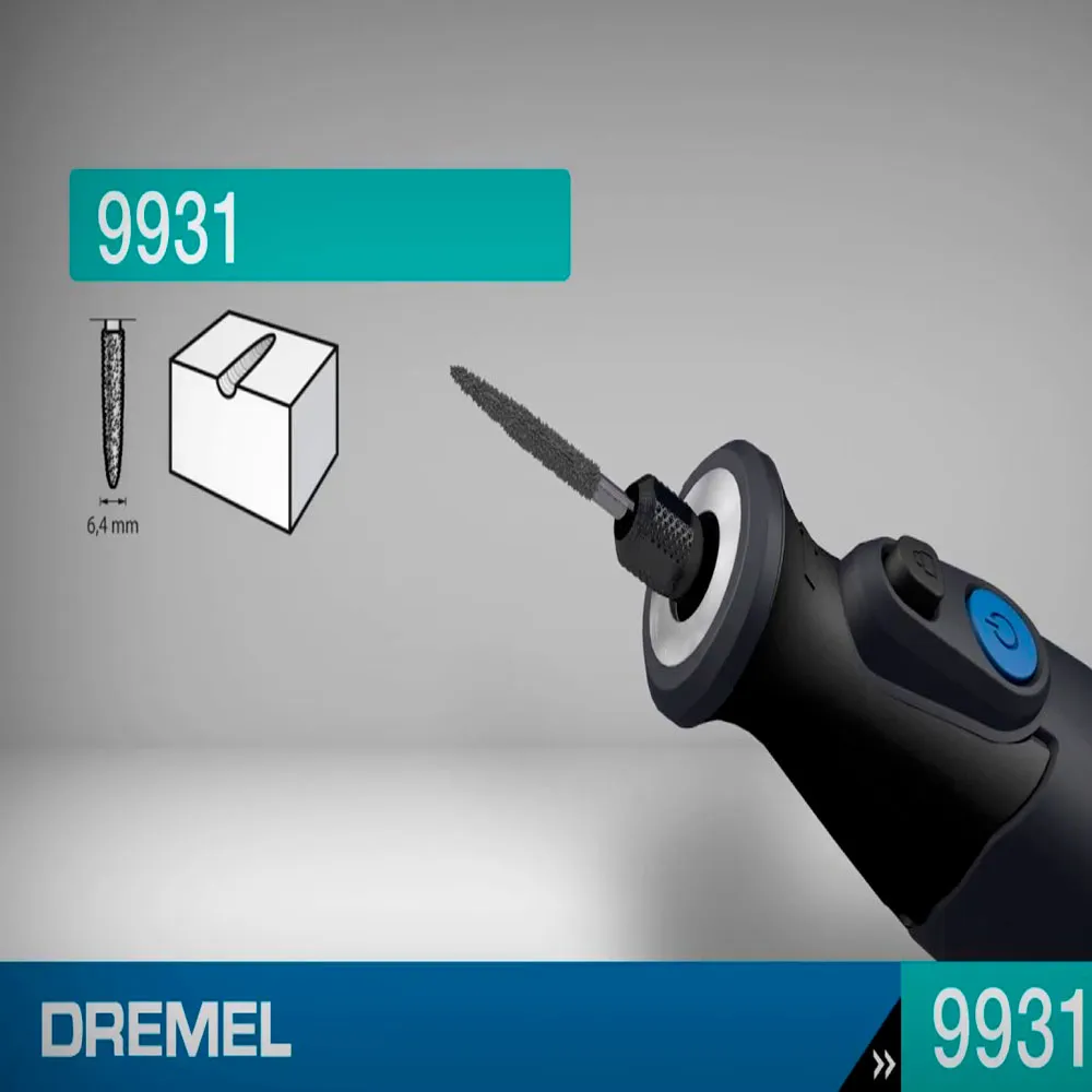 Dremel Punta Abrasiva Carburo De Tungsteno Recta 1/4″