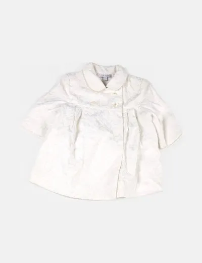 DULCES Abrigo blanco estampado