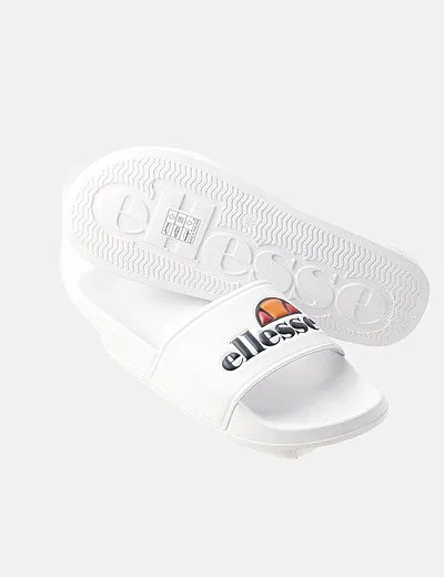 Ellesse Chancla blanca logo