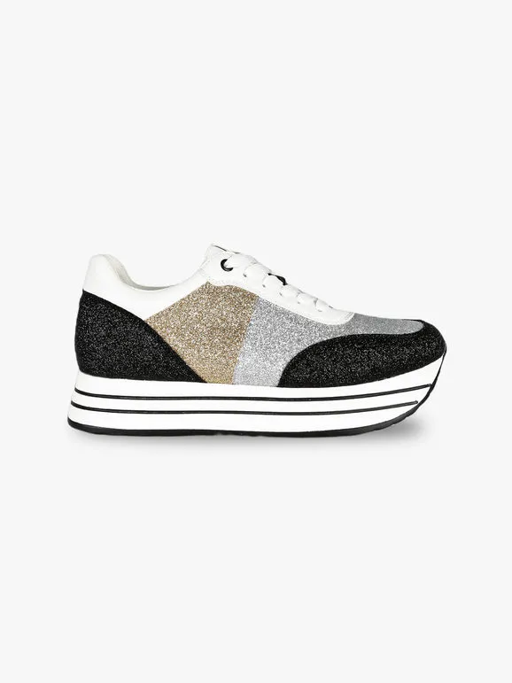 Energy Deportivas de mujer glitter con plataforma