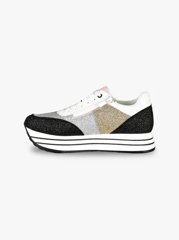 Energy Deportivas de mujer glitter con plataforma