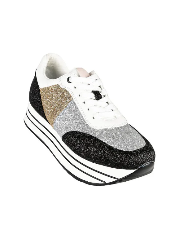 Energy Deportivas de mujer glitter con plataforma