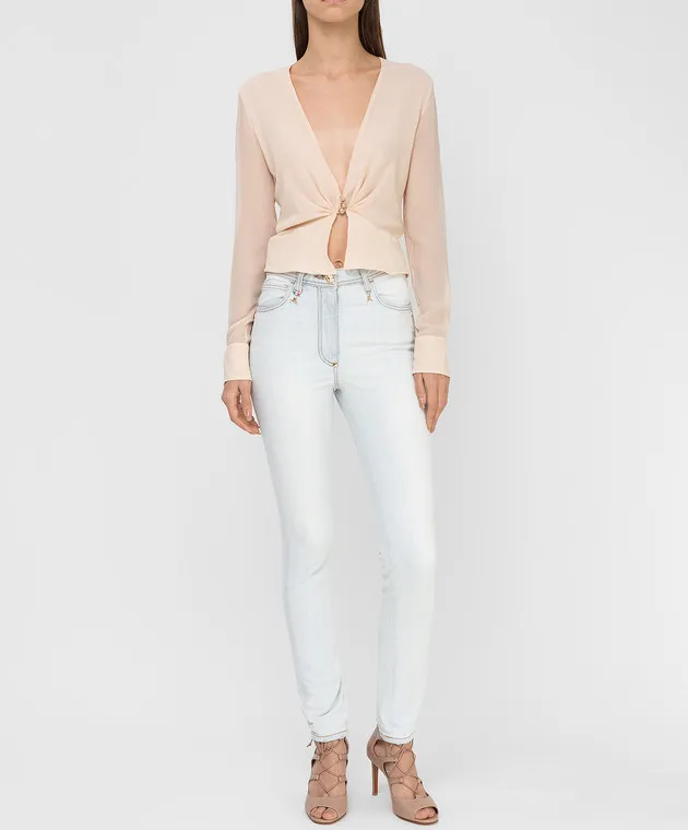 Ermanno Scervino Beige silk blouse