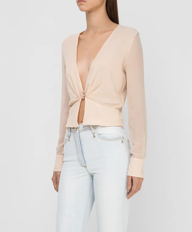 Ermanno Scervino Beige silk blouse