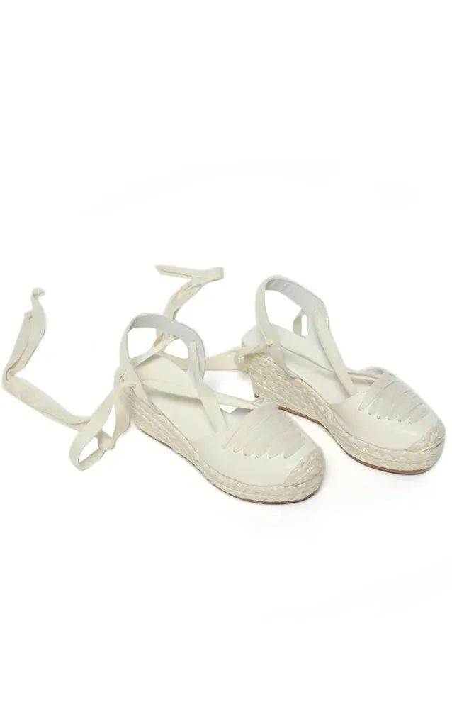 Espadrilas Marfil Plataforma