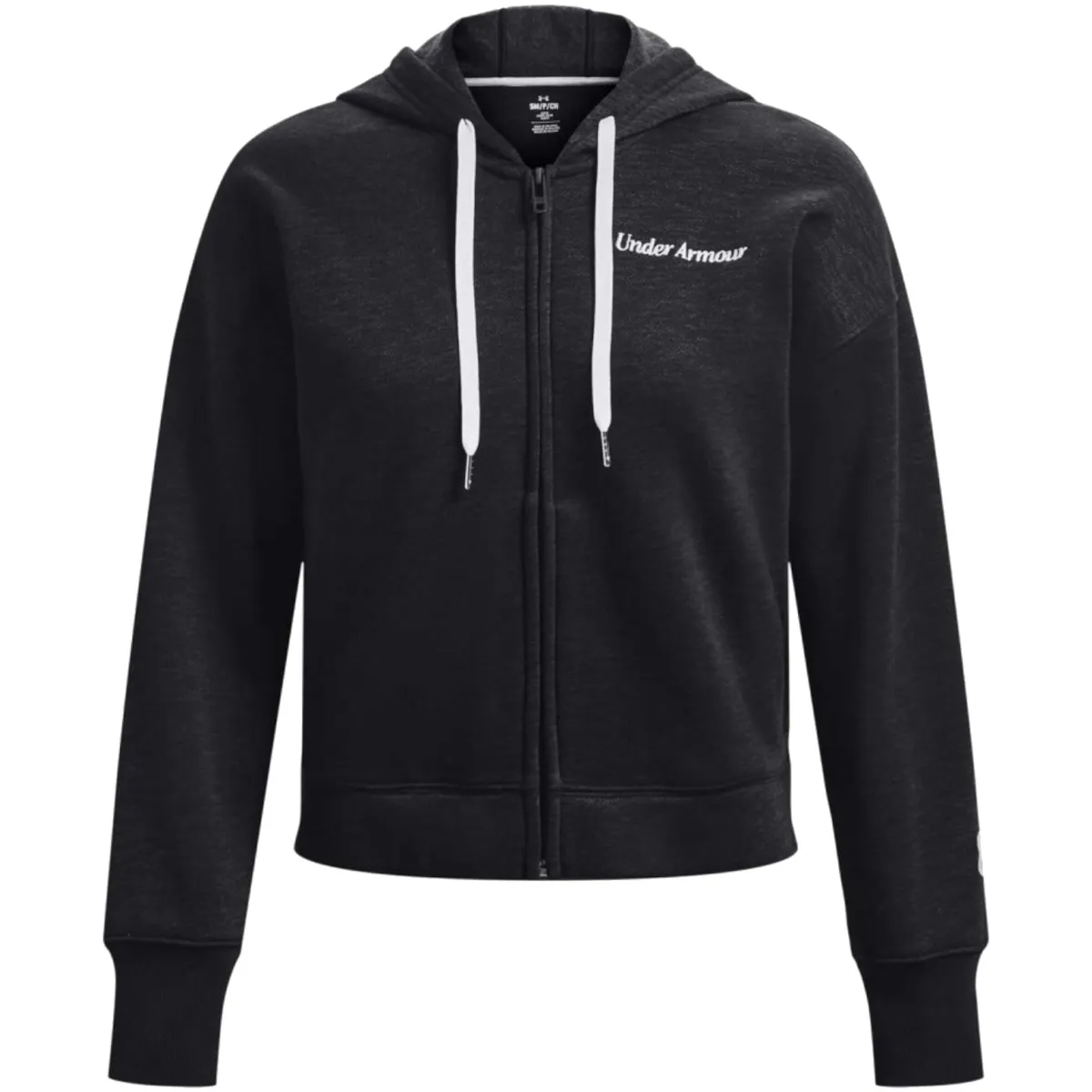 Essential Fleece Script FZ Hoodie