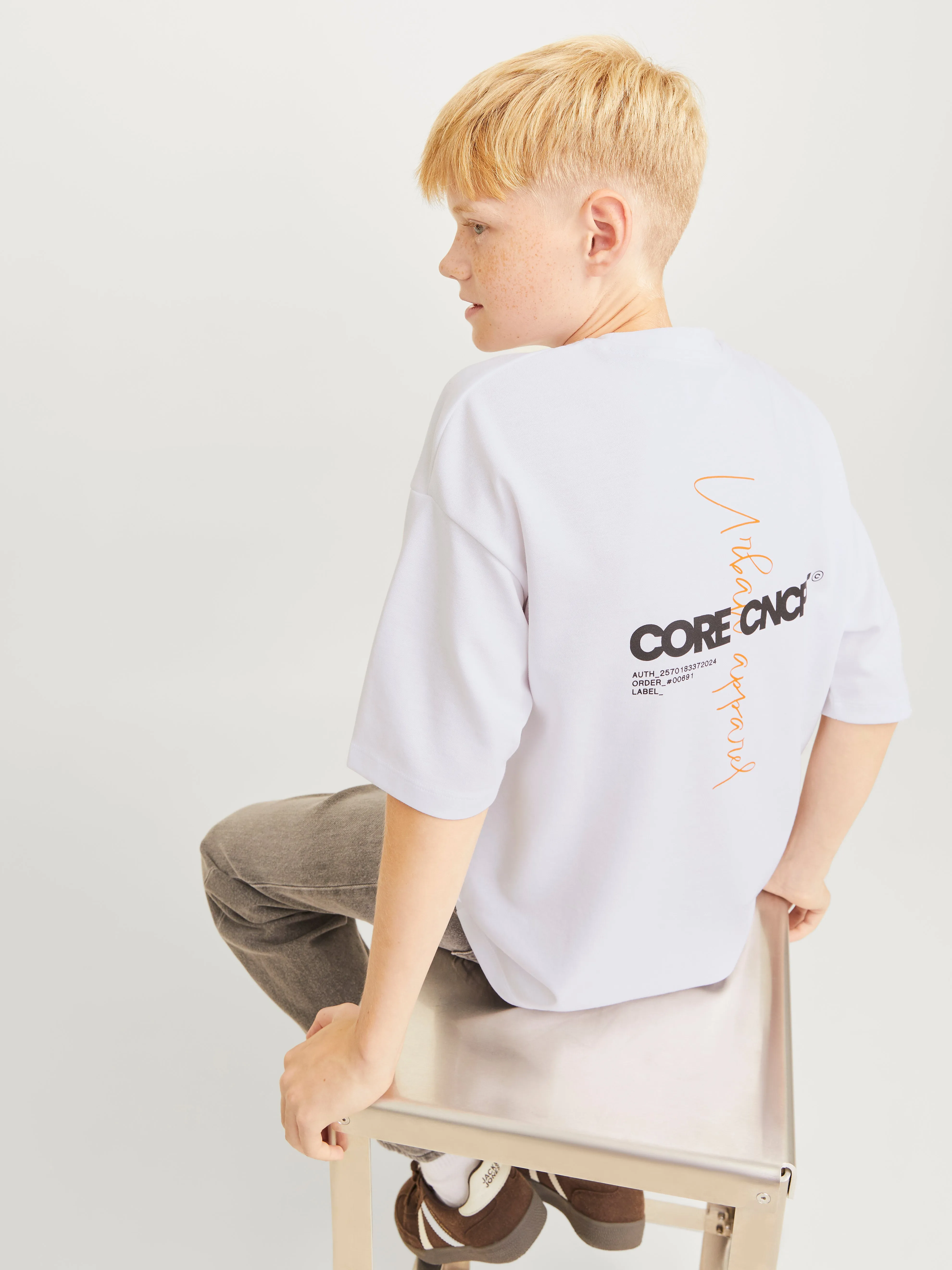 Estampado Camiseta Junior | Blanco | Jack & Jones®