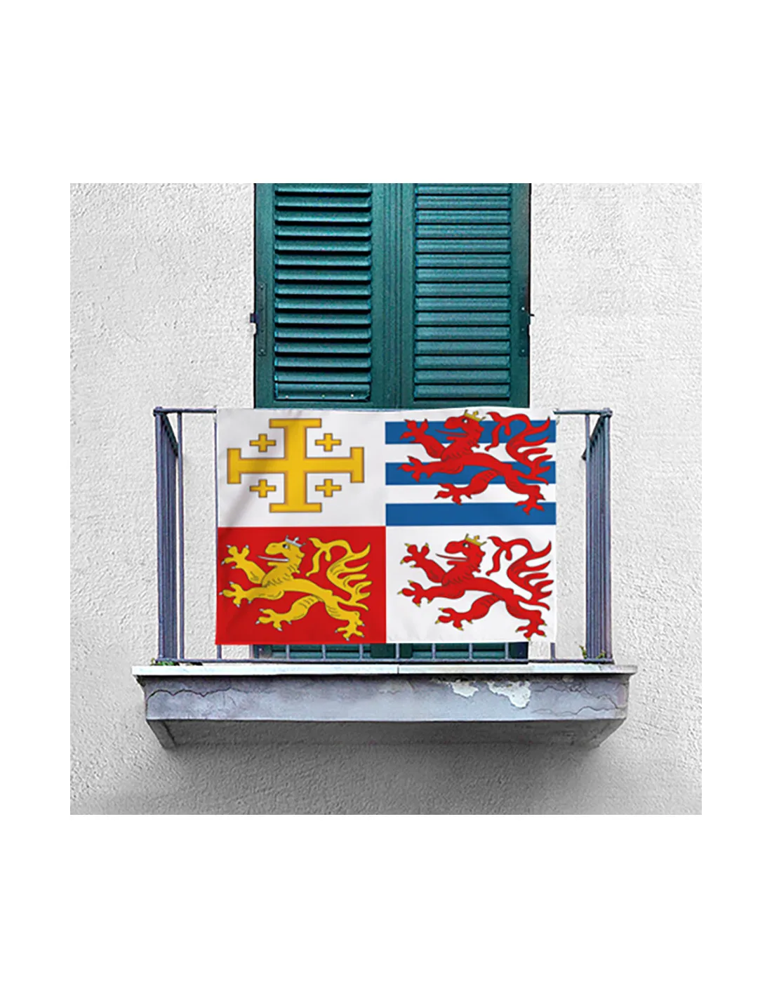 Estandarte Medieval cuartelado Chipriota (70x100 cms.)