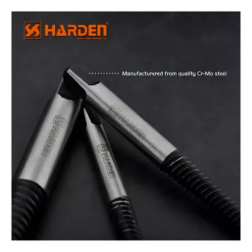 Extractor De Tornillos Cortados Rosca Izquierda Harden Juego