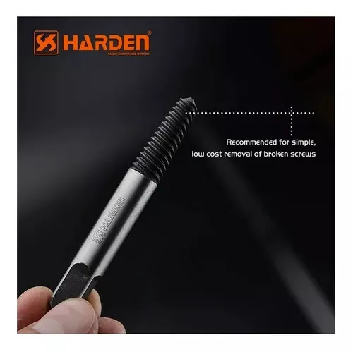 Extractor De Tornillos Cortados Rosca Izquierda Harden Juego