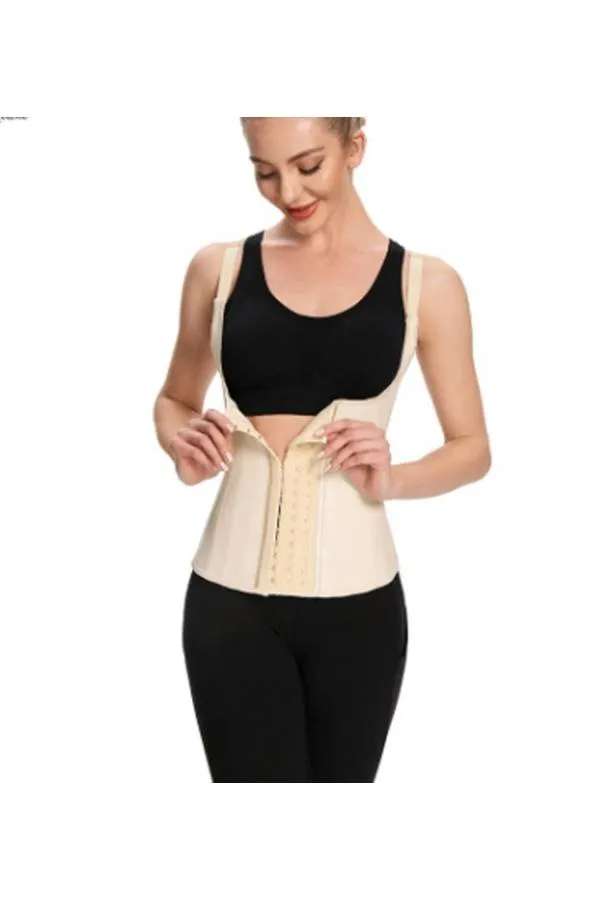 Faja Chaleco látex adelgaza tirantes ajustables 25 varillas acero