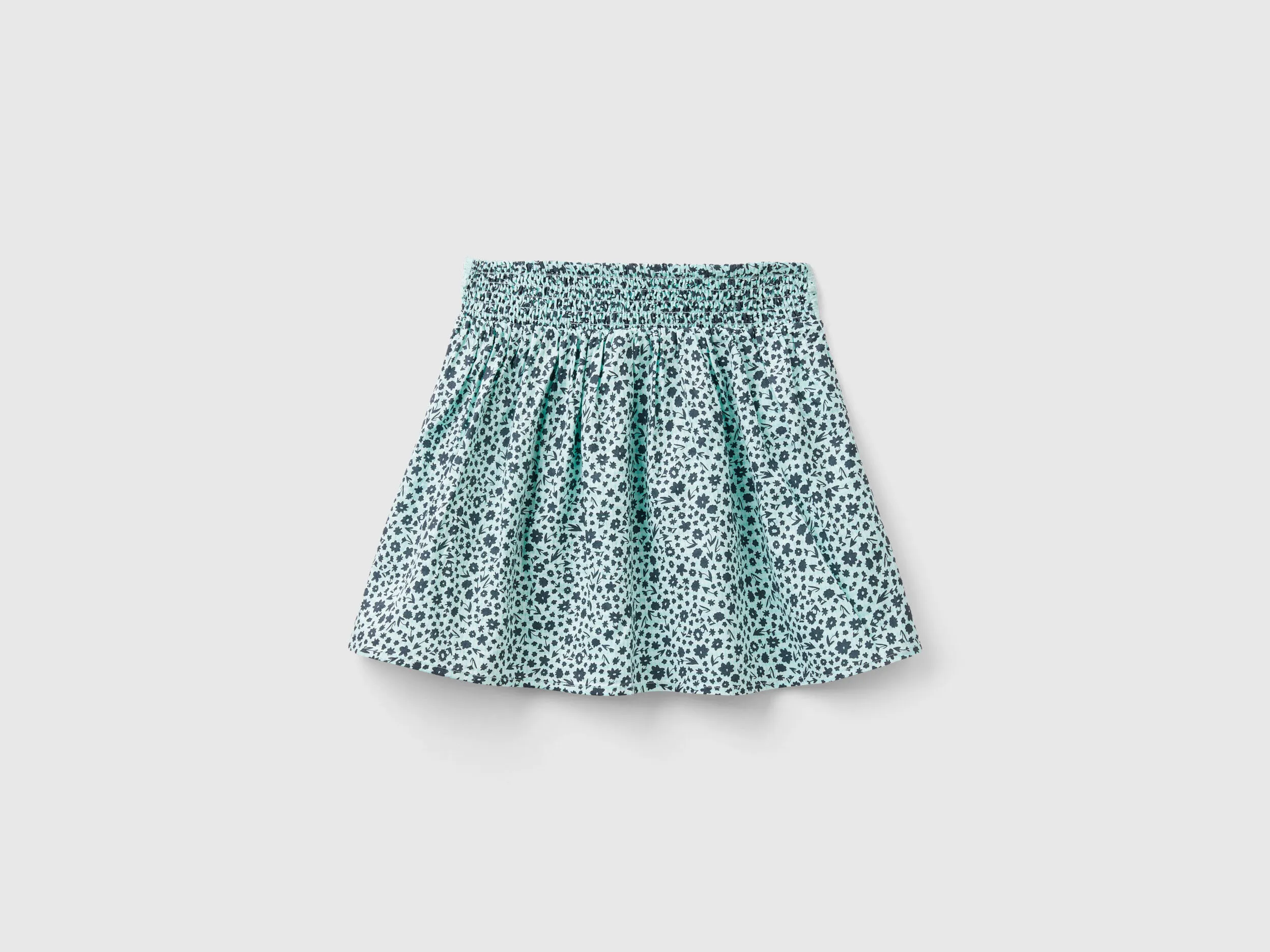 Falda con estampado de flores