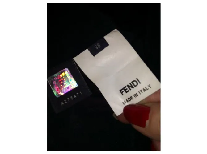 Fendi Abrigo largo Negro 