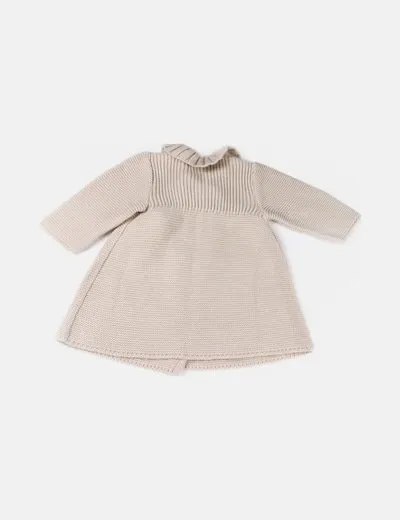 FOQUE Abrigo beige punto