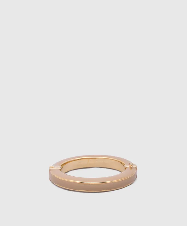 FRANCESCA BIANCHI DESIGN BEIGE BRACELET COVERED WITH 24CARAT GOLD