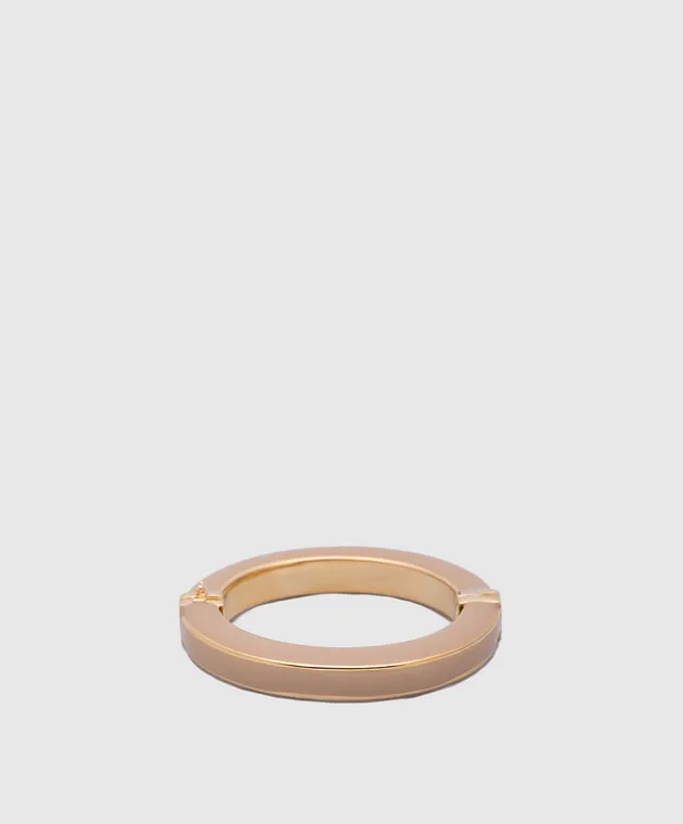 FRANCESCA BIANCHI DESIGN BEIGE BRACELET COVERED WITH 24CARAT GOLD