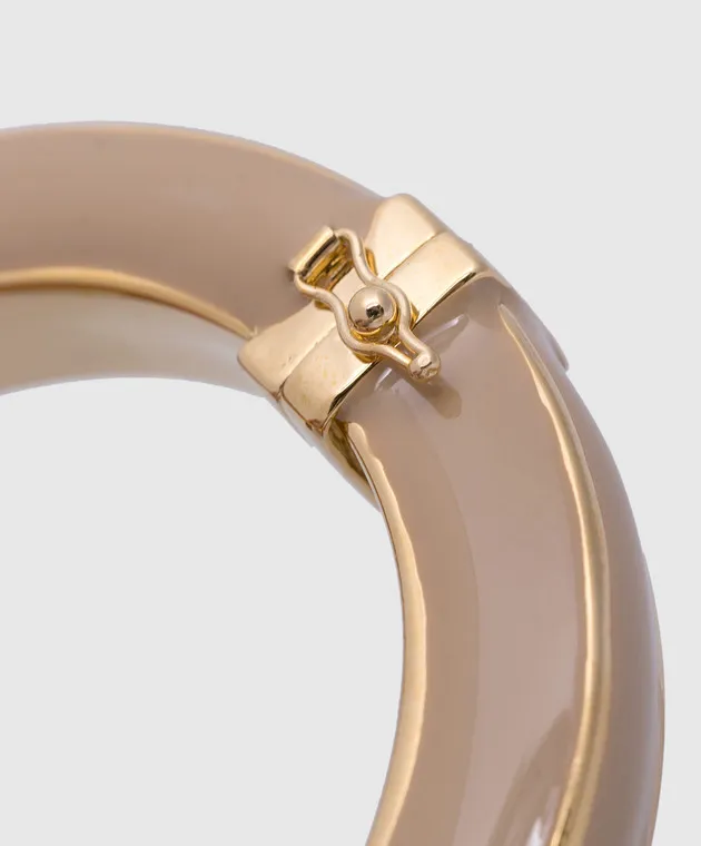 FRANCESCA BIANCHI DESIGN BEIGE BRACELET COVERED WITH 24CARAT GOLD