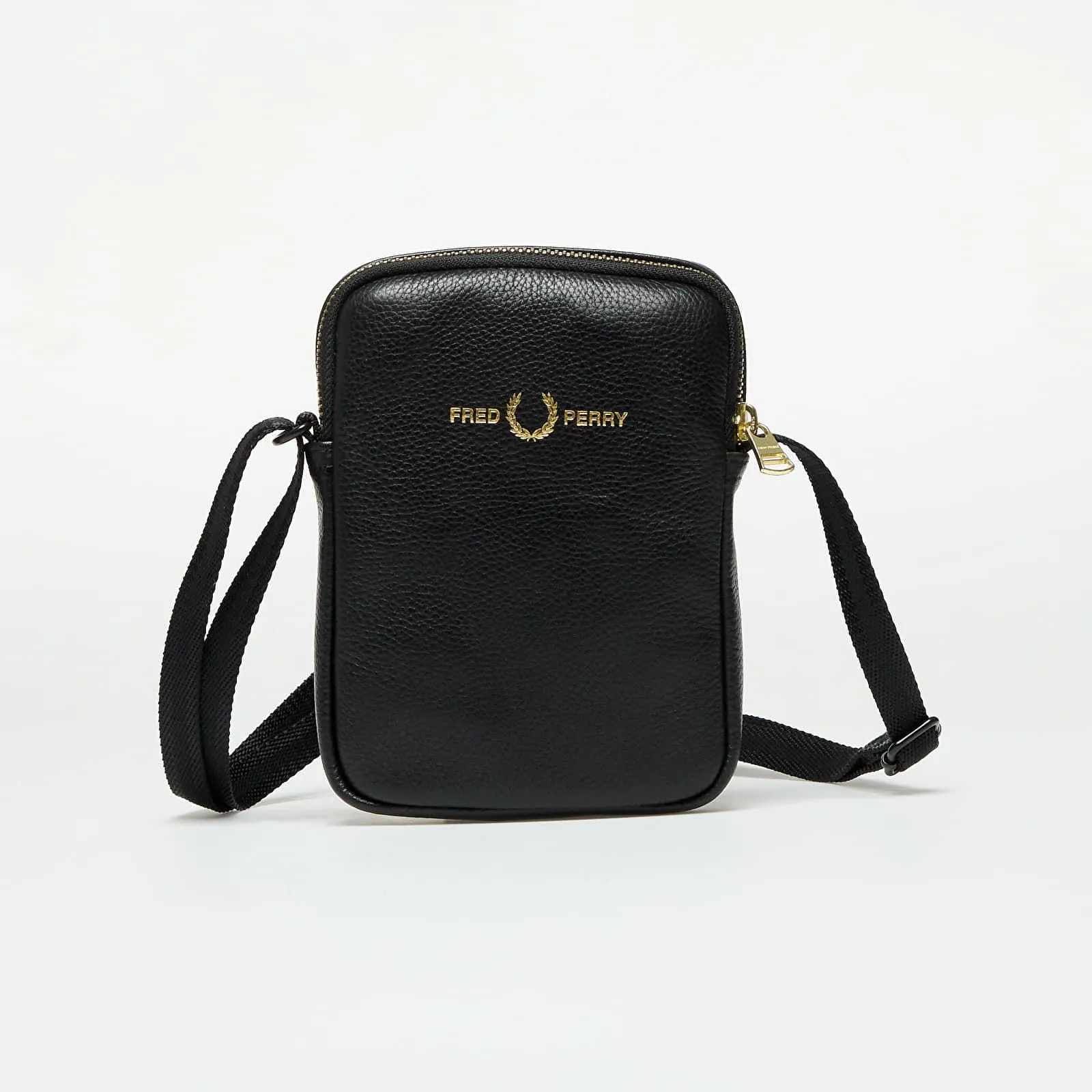 Fred Perry Leather Side Bag