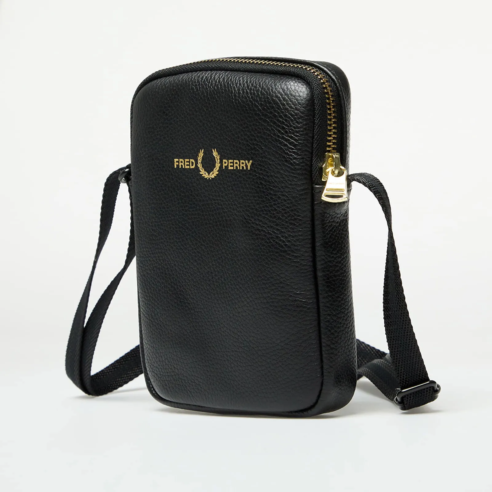 Fred Perry Leather Side Bag
