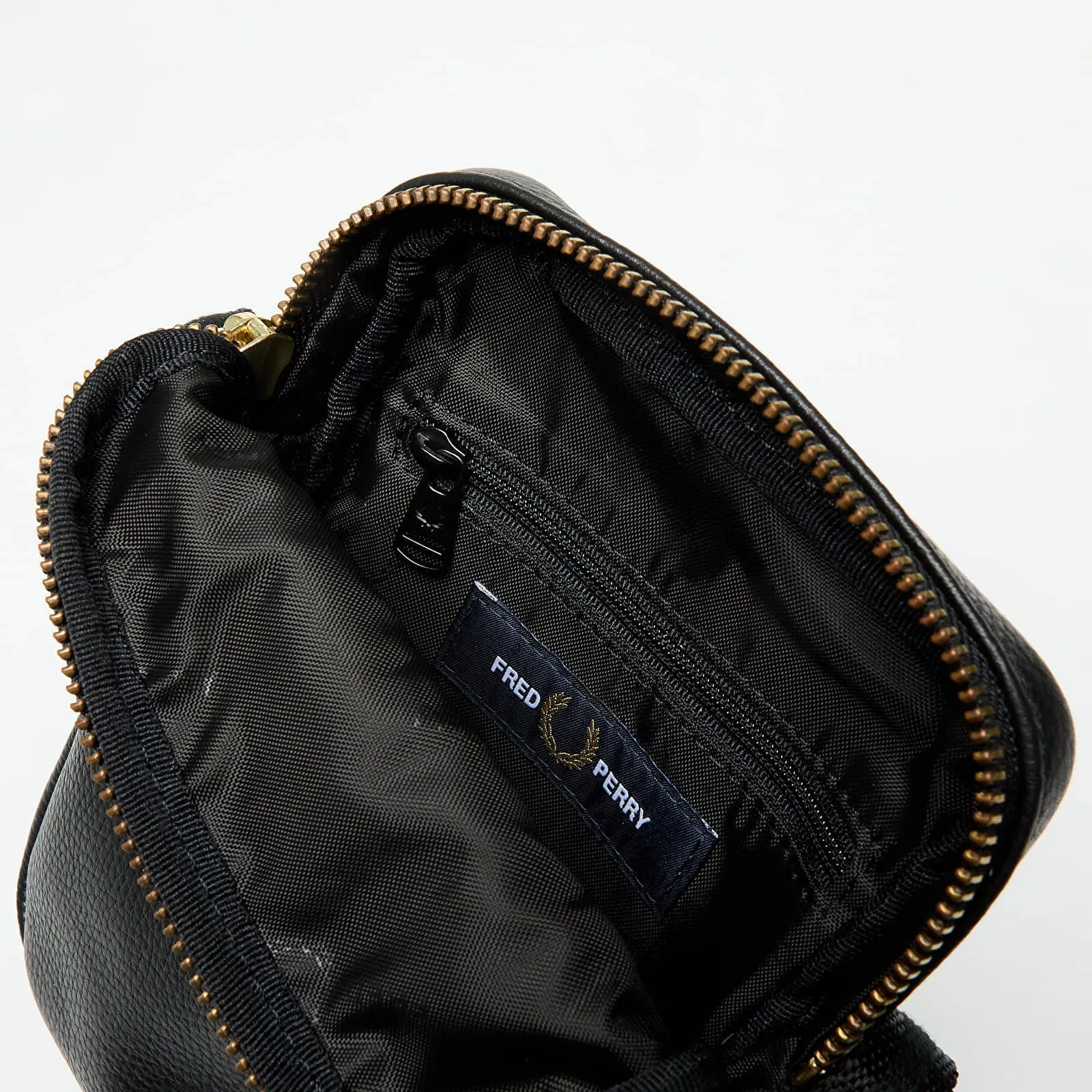 Fred Perry Leather Side Bag
