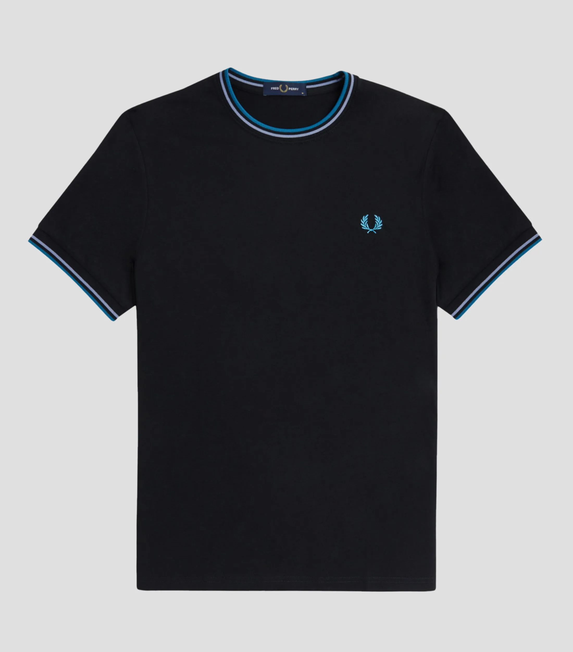 Fred Perry Playera de cuello redondo y manga corta Hombre