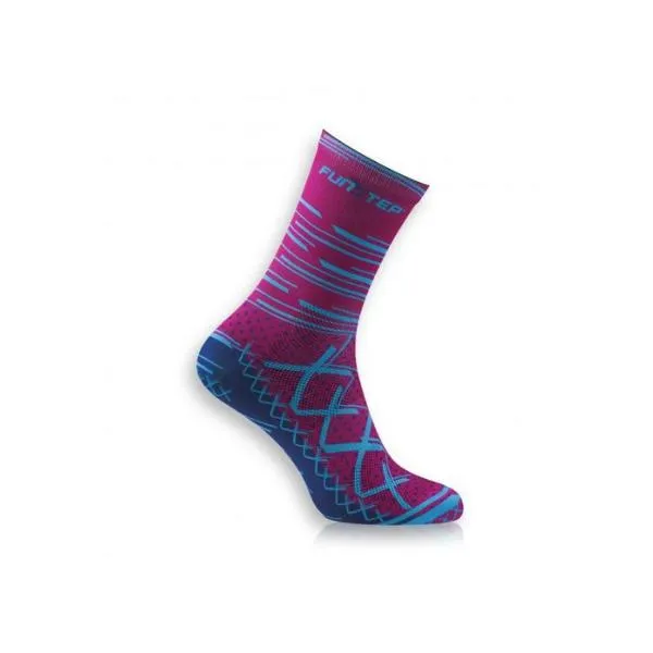 Funstep Calcetines Ciclismo Medios. Rosa/azul.
