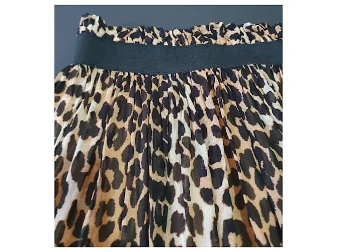 Ganni Afueras Multicolor Estampado de leopardo 