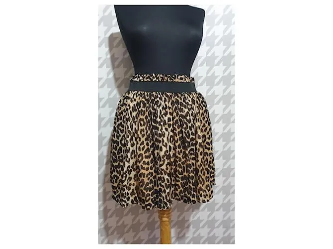 Ganni Afueras Multicolor Estampado de leopardo 