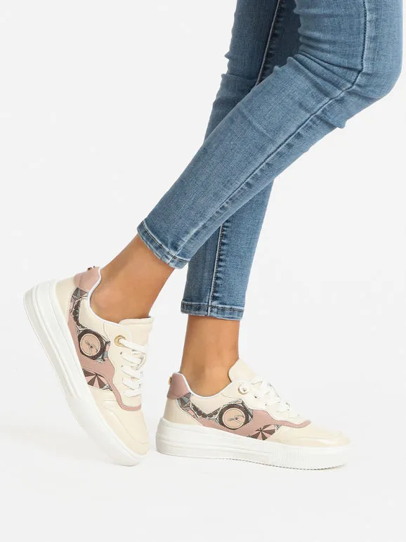 Gattinoni Deportivas de mujer con cordones y plataforma